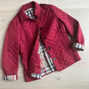Red Burberry Britt jacket SOLD ON CROSSPOST